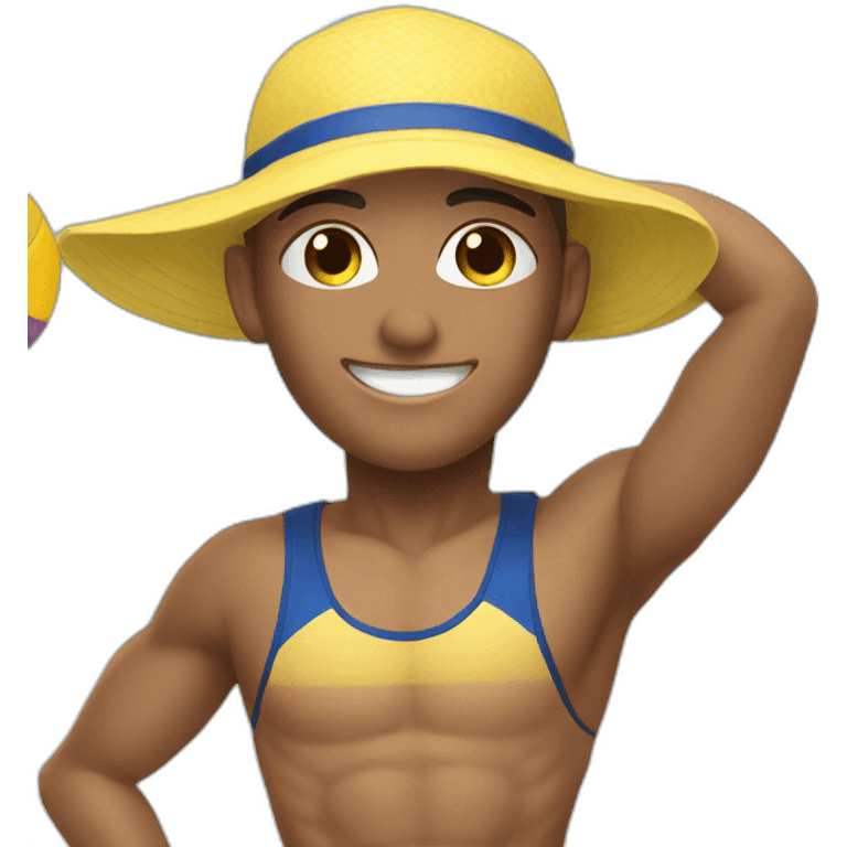 Beach volley player emoji