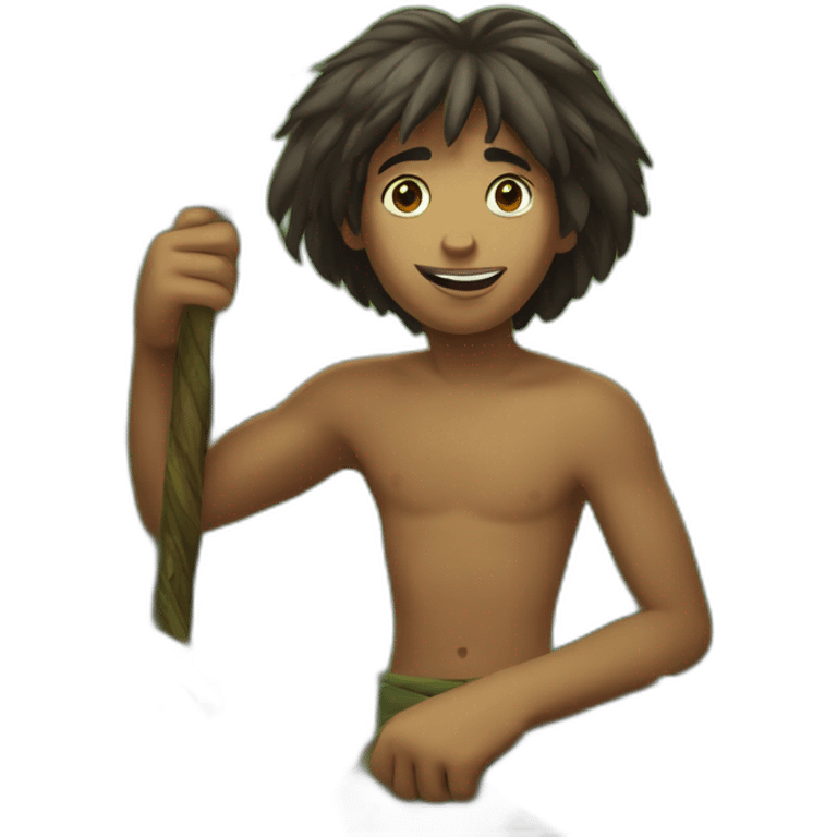 Mowgli jungle emoji