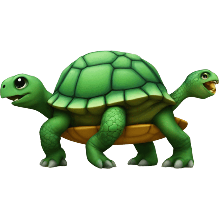 Turtle on a trex  emoji