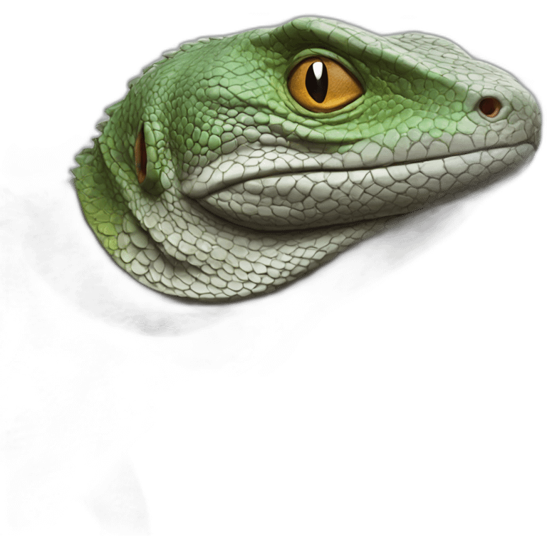 realistic full body monitor lizard emoji