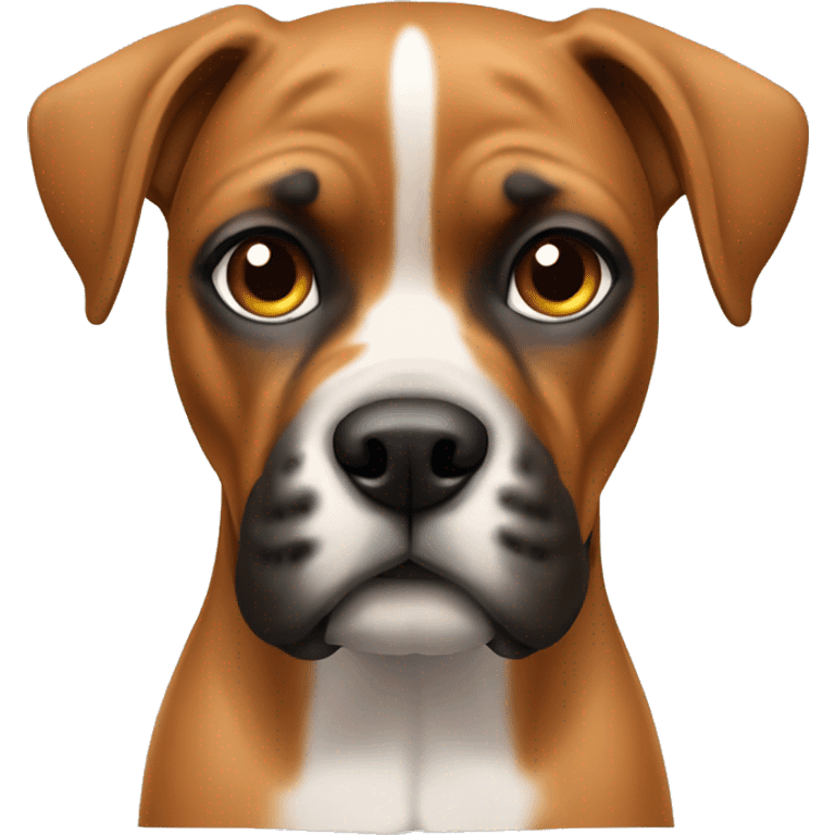 Fawn boxer dog  emoji