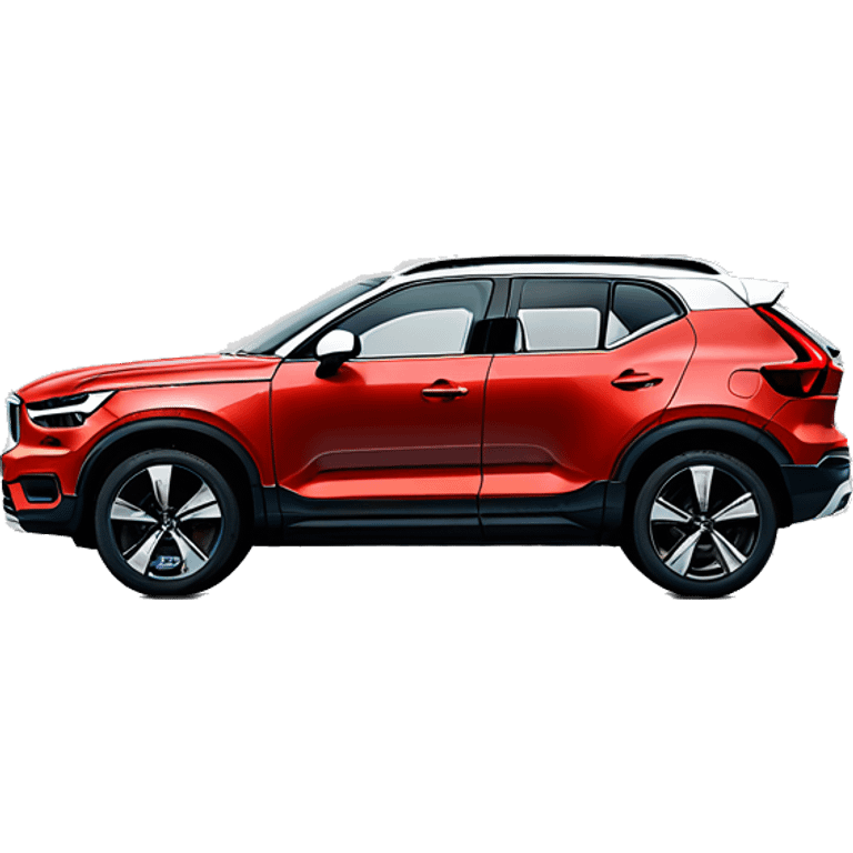 Red Volvo xc40 2024 emoji