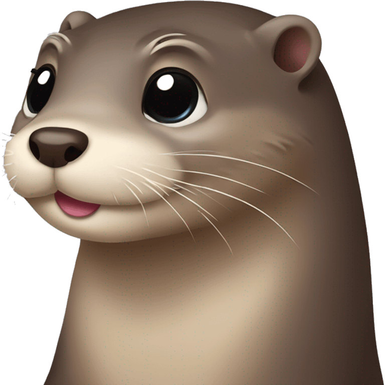 otter with hearts as eyes emoji