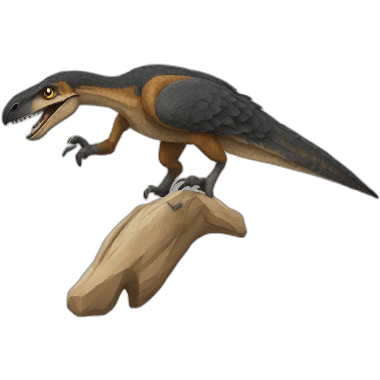 Velocirraptor alegre emoji