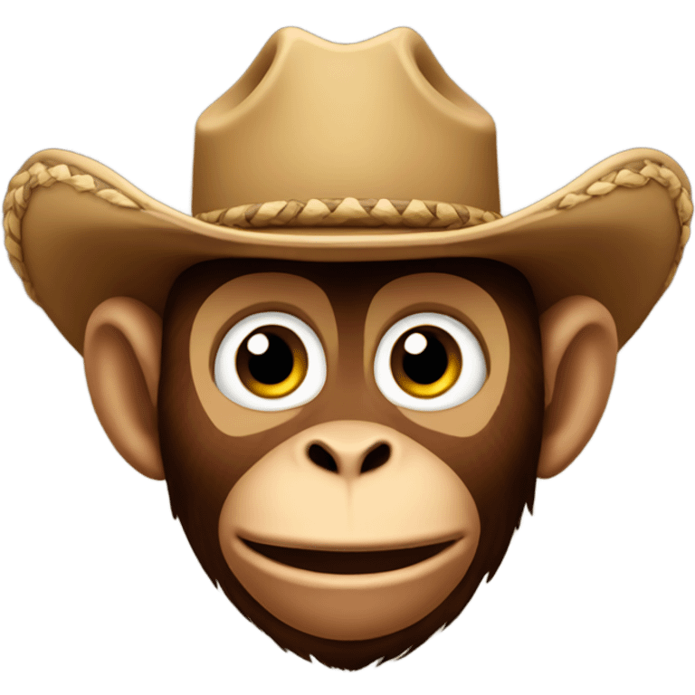 Cowboy monkey emoji