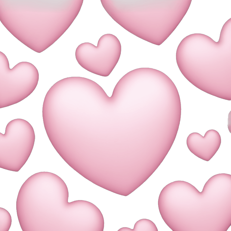 a light pink heart  emoji