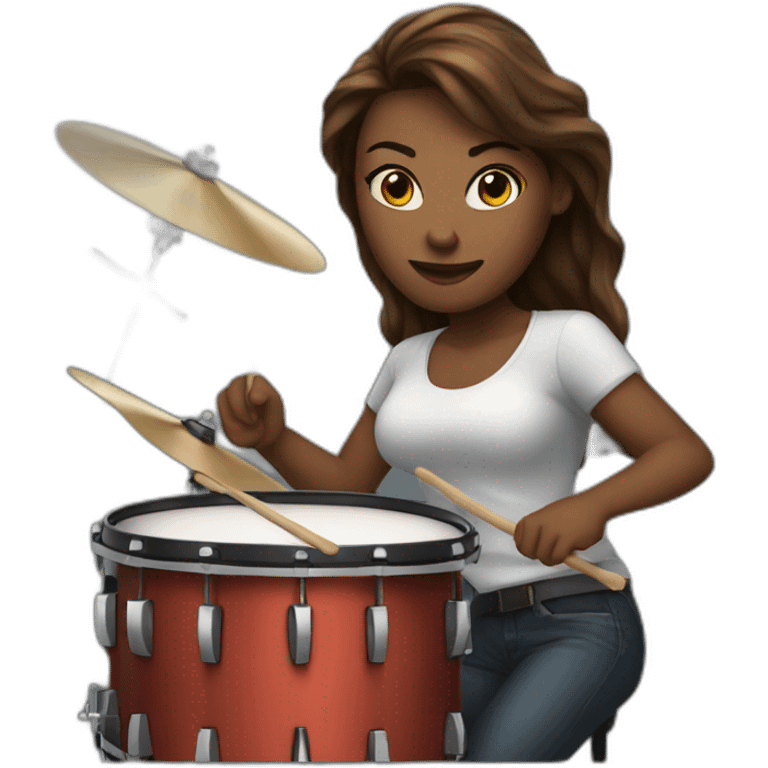 female drummer emoji