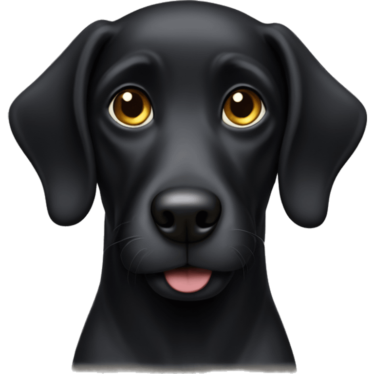 Jewish black dog emoji