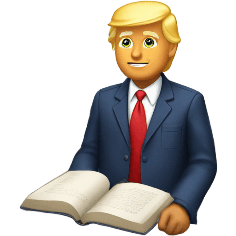 Donald trump at school emoji