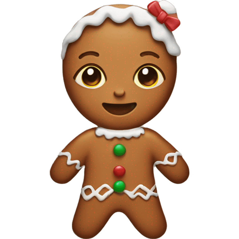 Gingerbread girl emoji