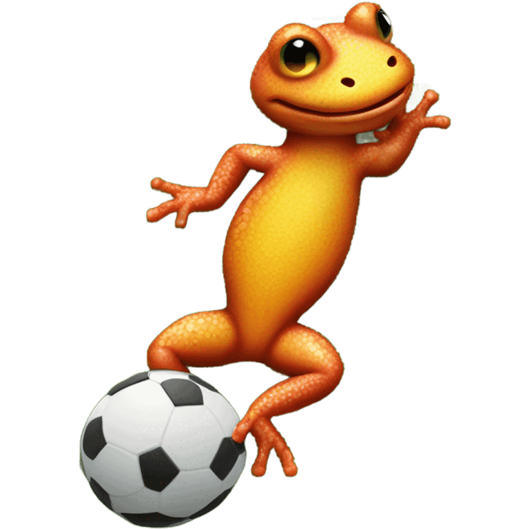 salamander play football emoji