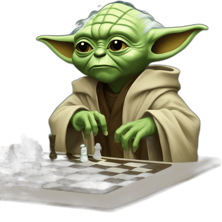 Yoda play chess vs earth sidious emoji