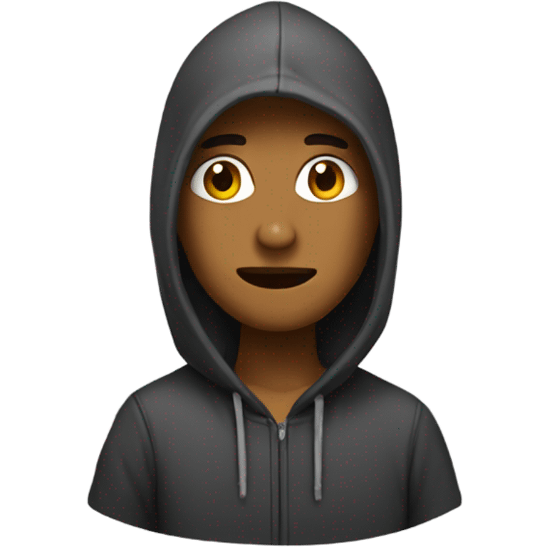 wear a hoodie  emoji