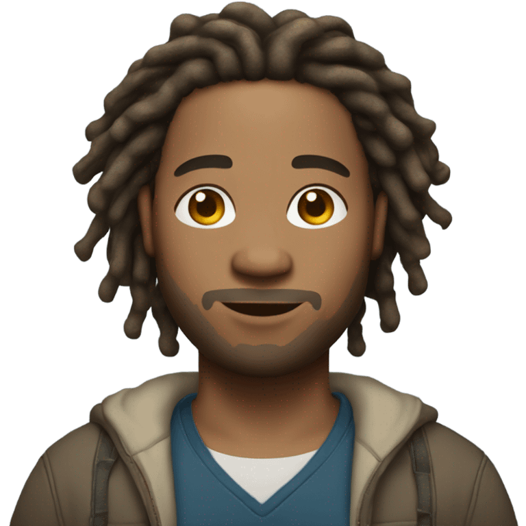 plus size light skin man with locs full body emoji