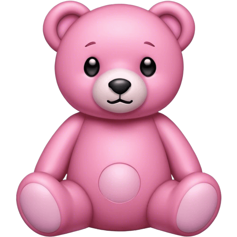 Pink teddy emoji