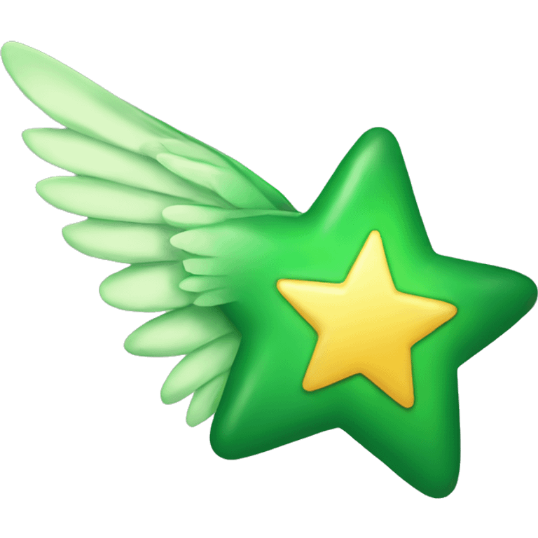 green star with wings  emoji