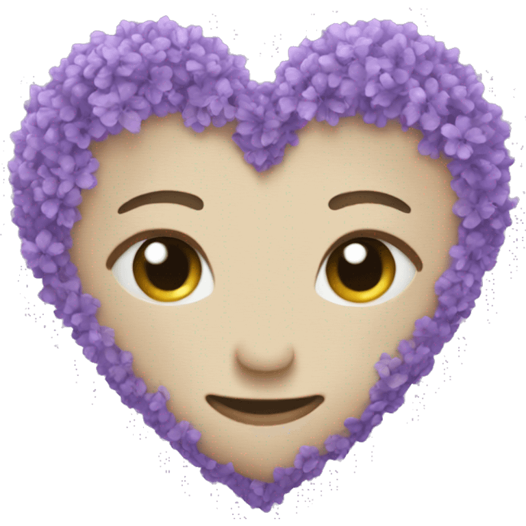 Lavender heart emoji