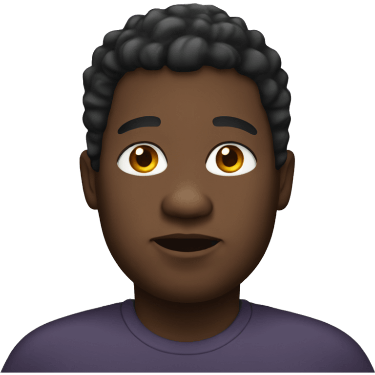 fat black person emoji