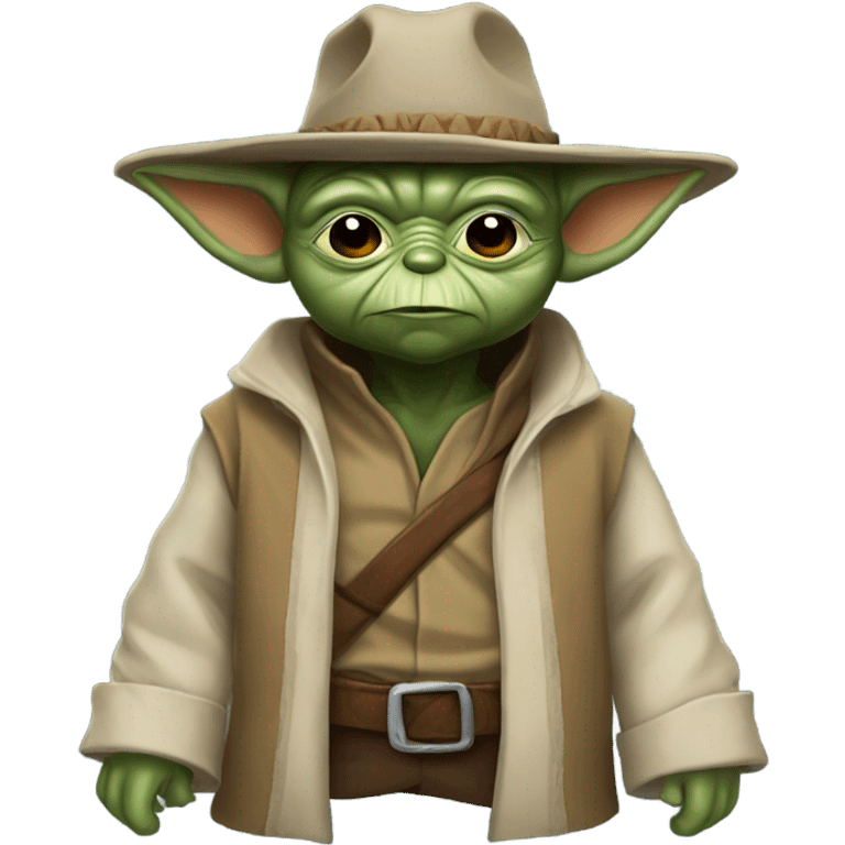 Yoda in a cowboy hat emoji