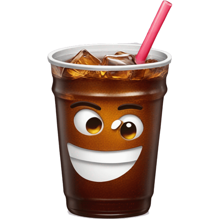 diet cola with straw emoji