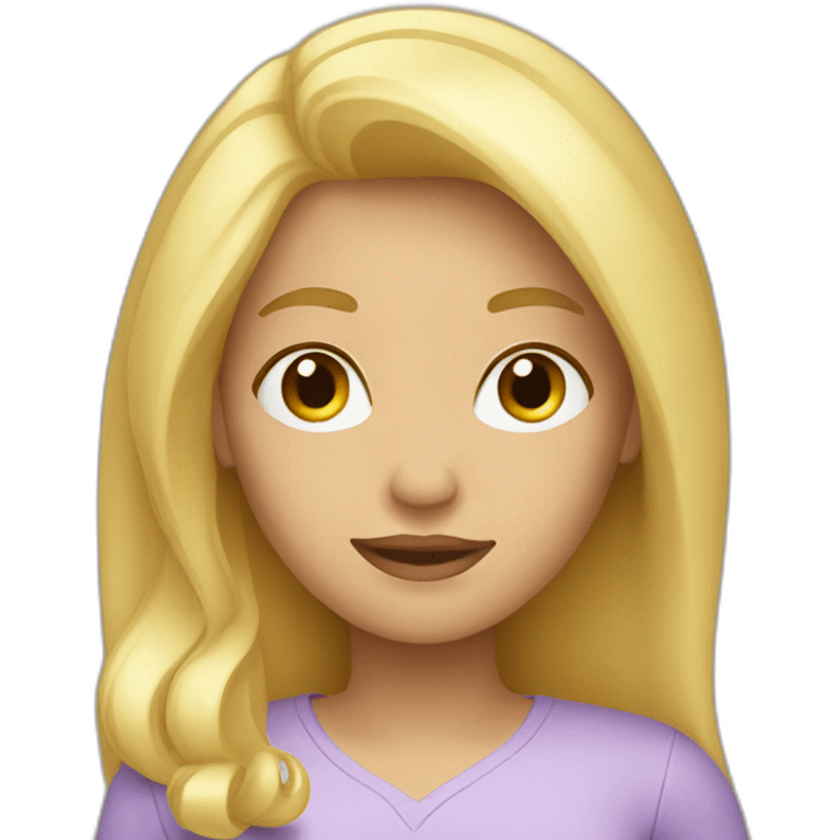 blond woman emoji