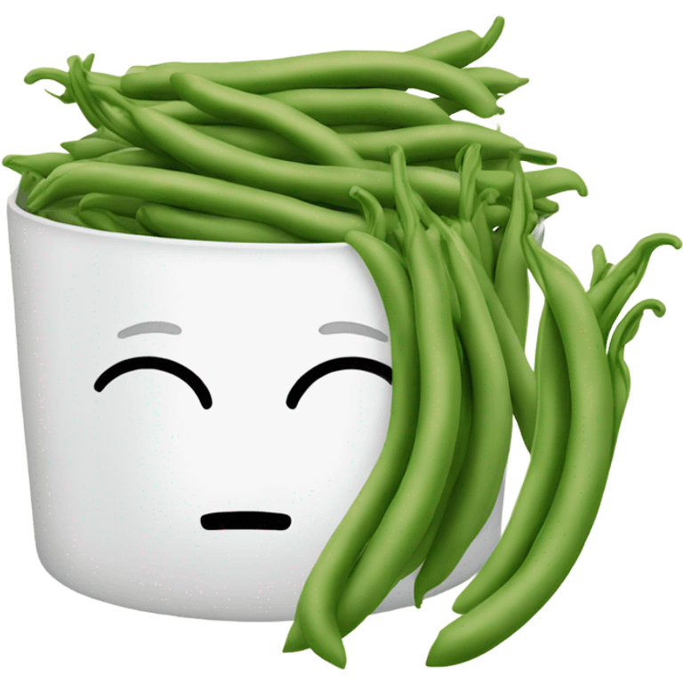 steamed green beans emoji