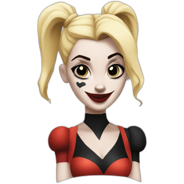 Harley quinn cartoon emoji