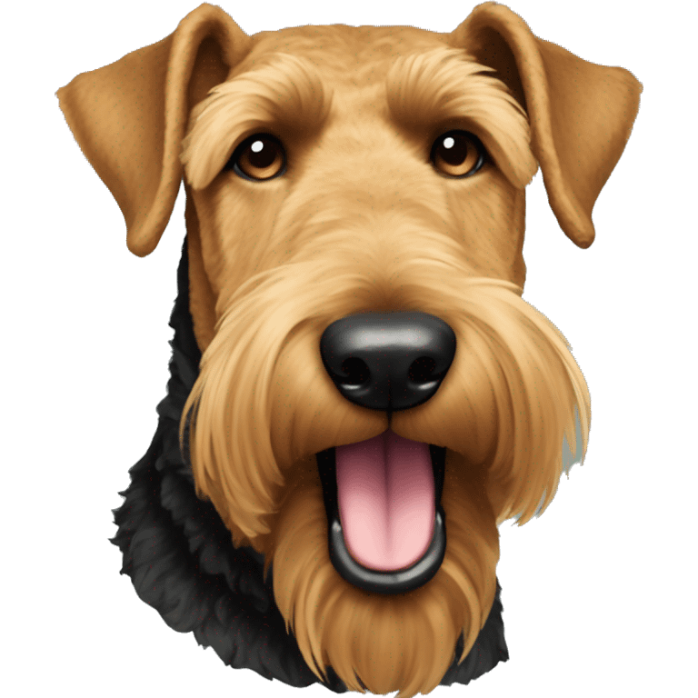 Airedale Terrier Portrait emoji