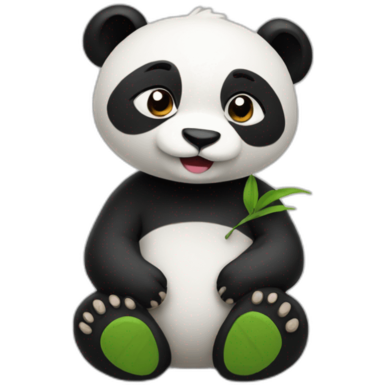 Mother panda bear emoji