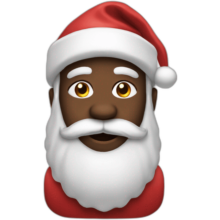 black santa emoji