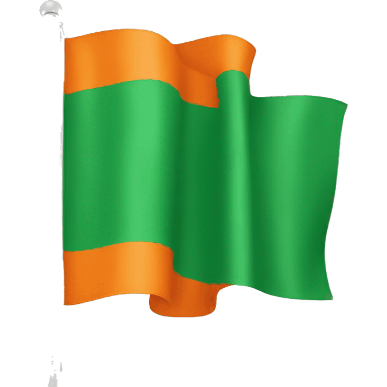 Green orange flag emoji