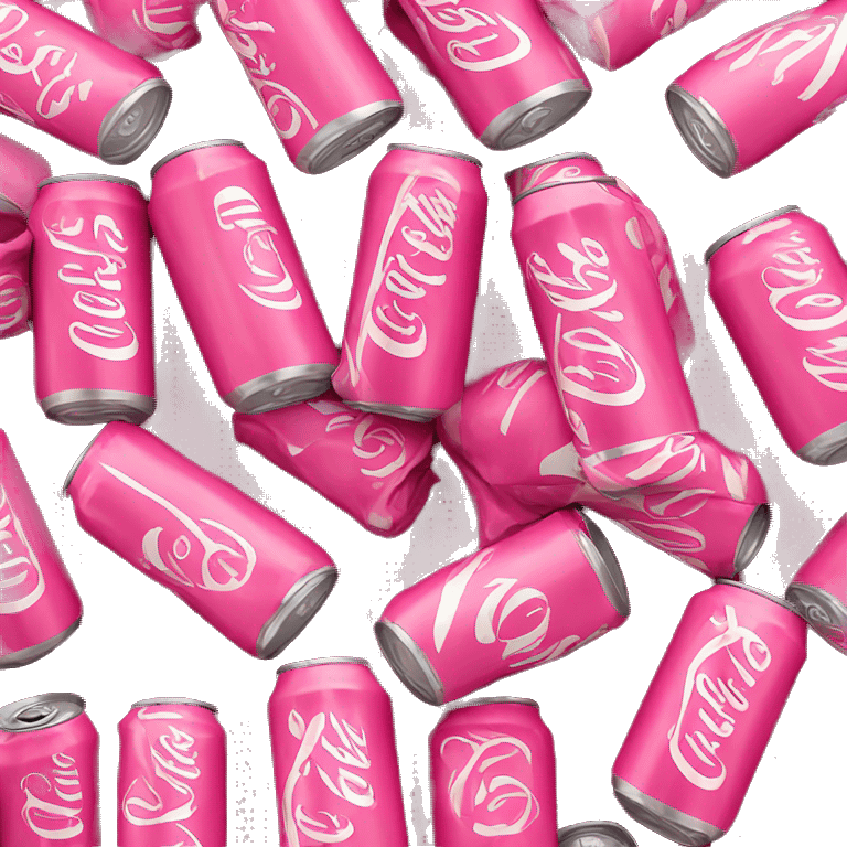 Pink coke a cola can emoji