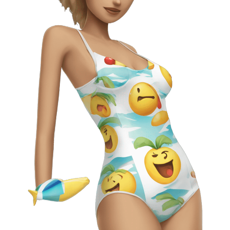 Costal two peice swimsuit  emoji