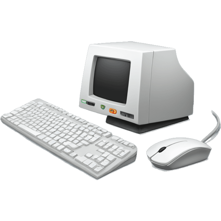 Computer with mouse and keyboard  emoji