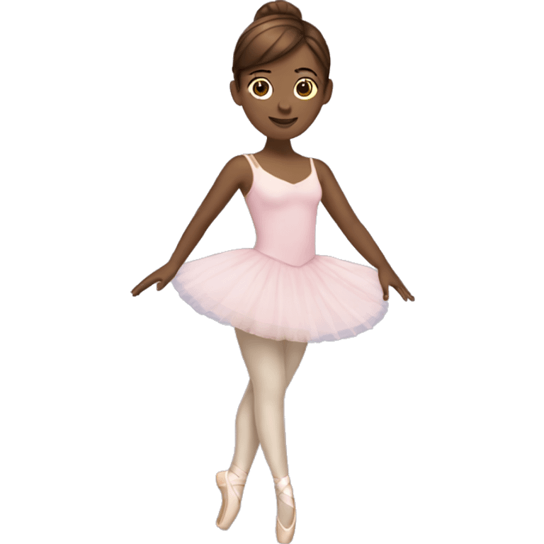 Ballerina with brown hair  emoji