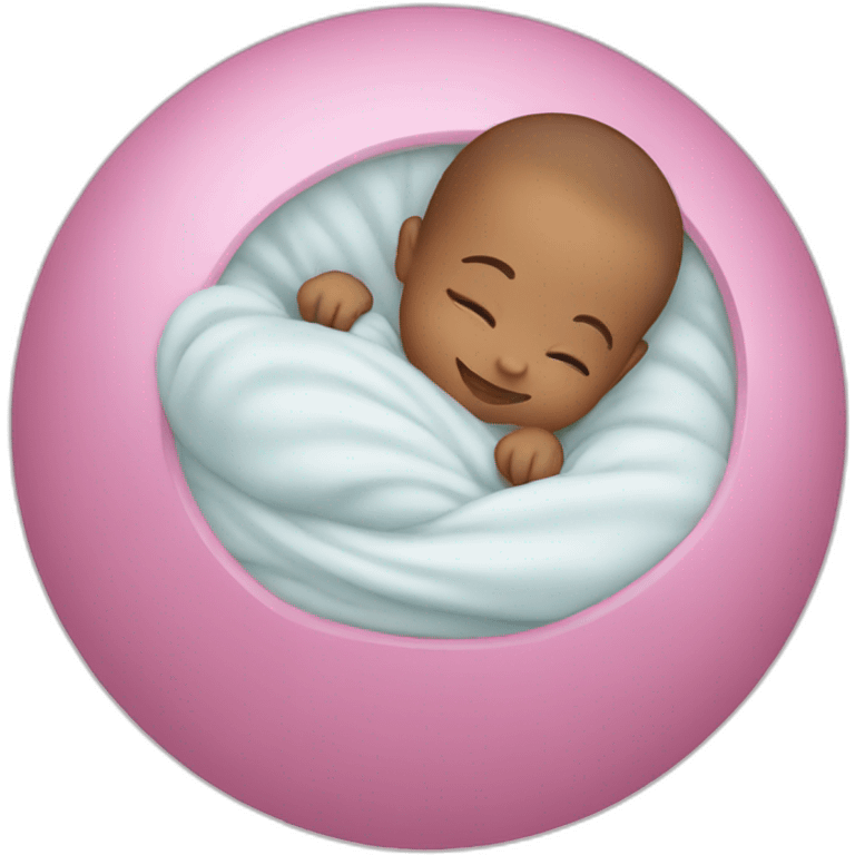 baby cuddle in ball emoji