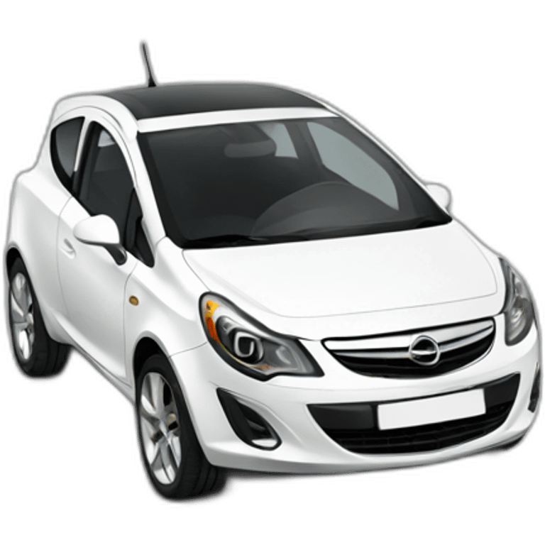 White Opel corsa emoji