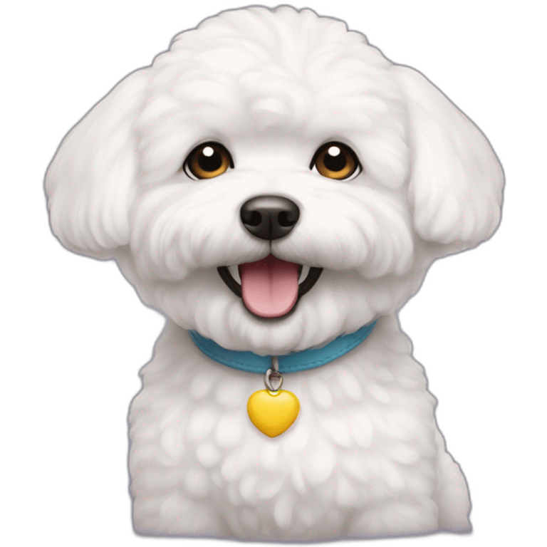 bichon frise happy emoji