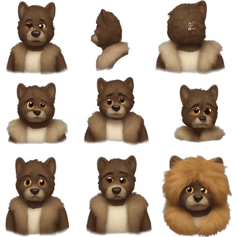 Fur man  emoji