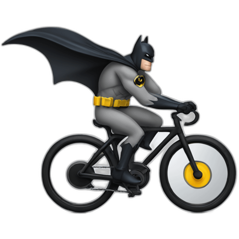 Batman en velo  emoji