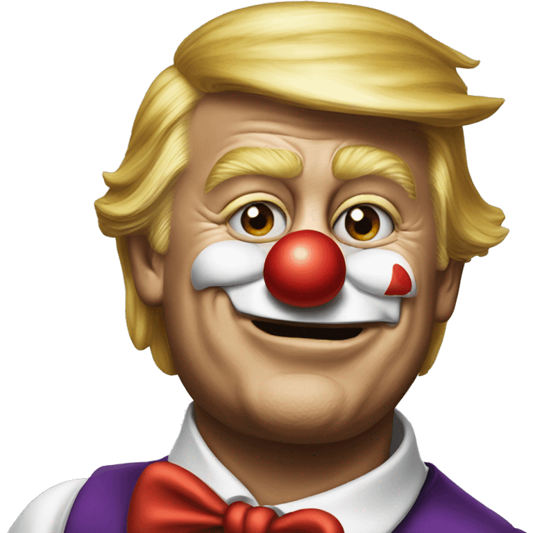 Donald trump as clown emoji