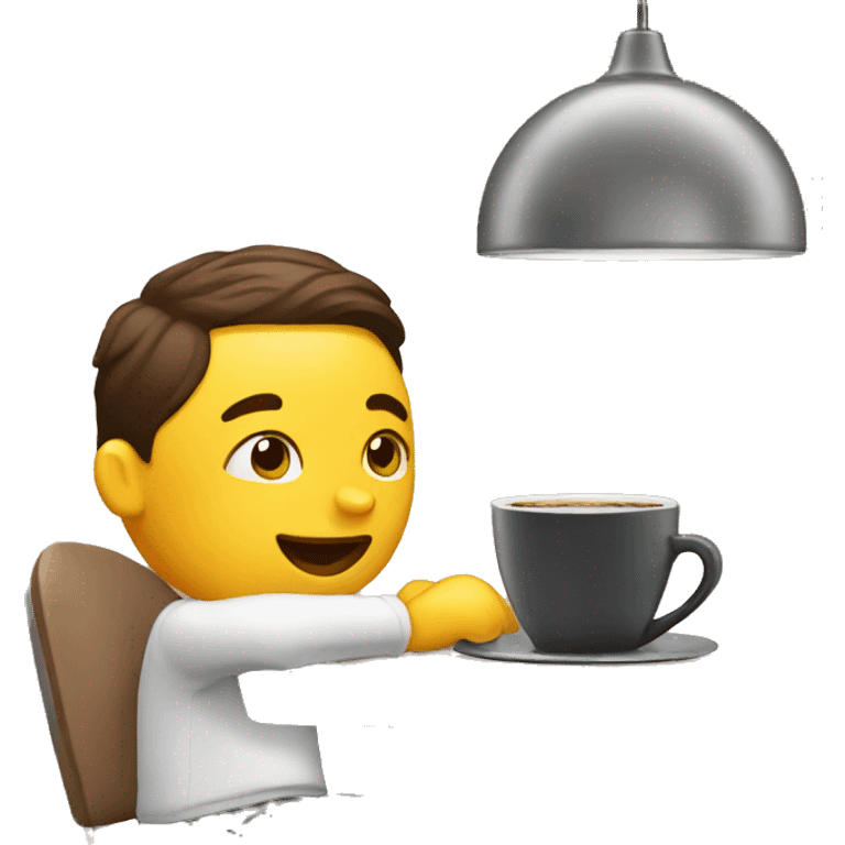 estudio con café emoji