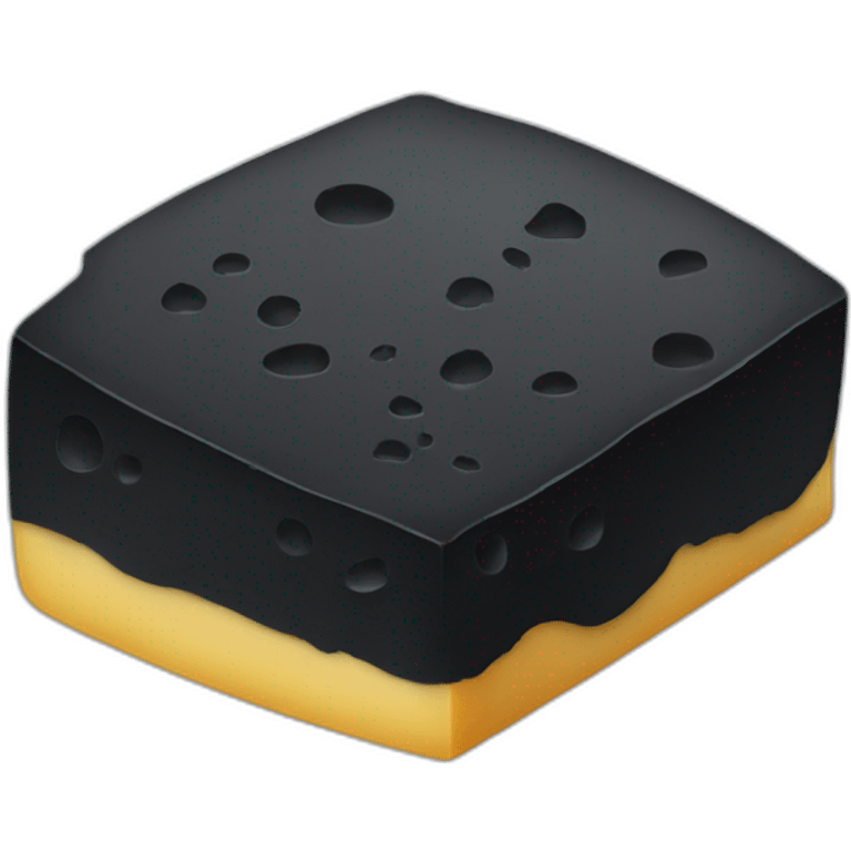 black cheese emoji