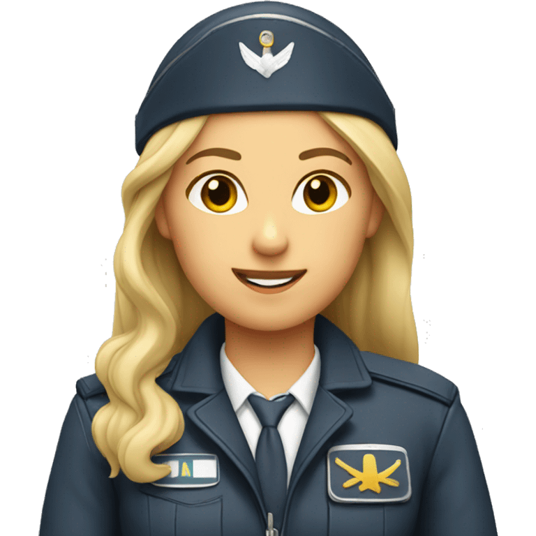 Female blond pilot  emoji