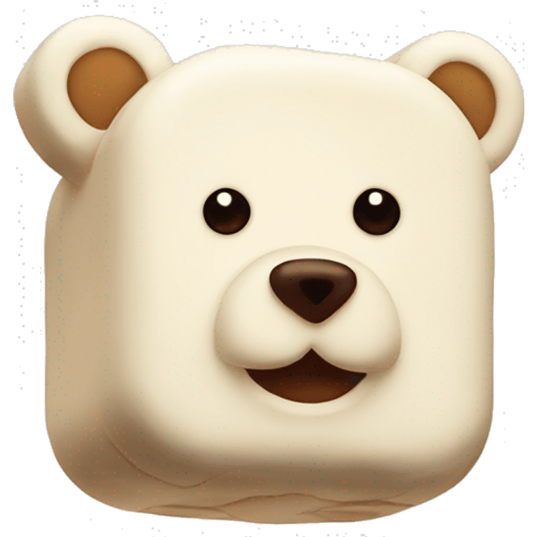 Bear-shaped marshmallows emoji