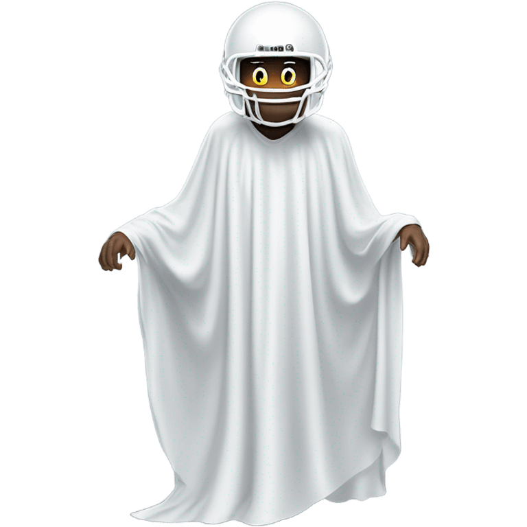 Ghost wearing a football helmet emoji