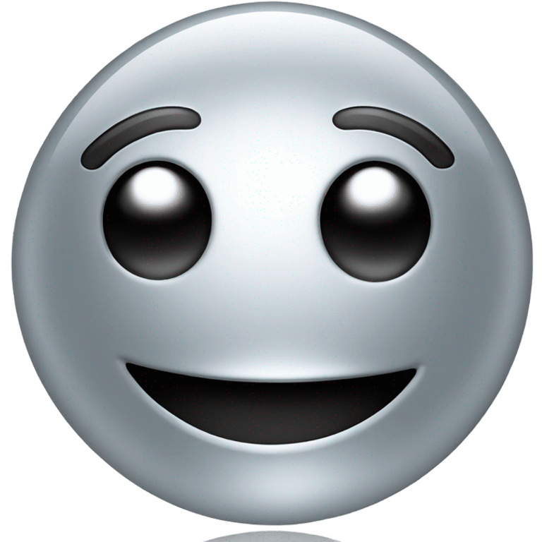 Smiley in metal emoji