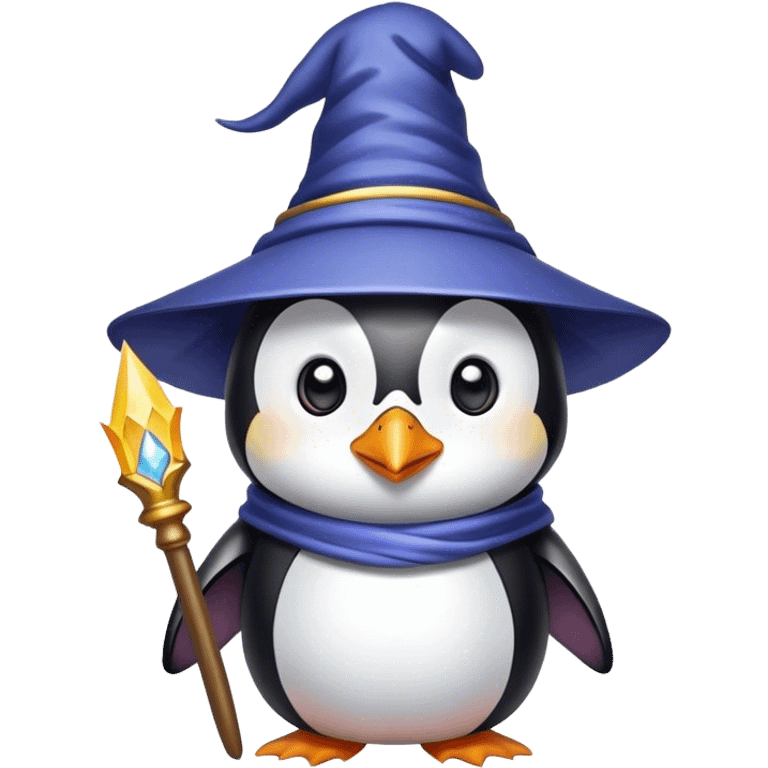 Penguin Wizard emoji