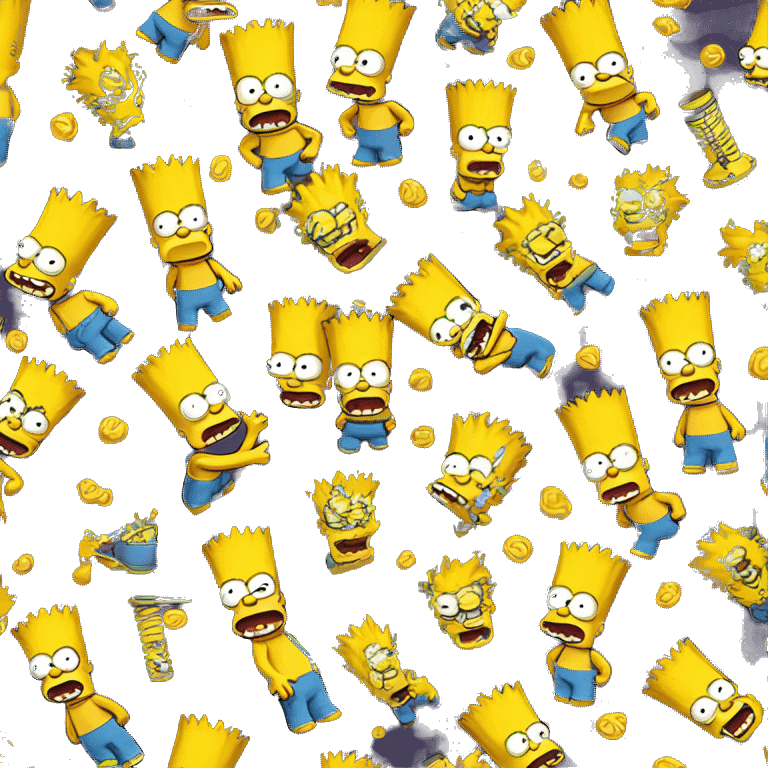 Bart Simpson music emoji