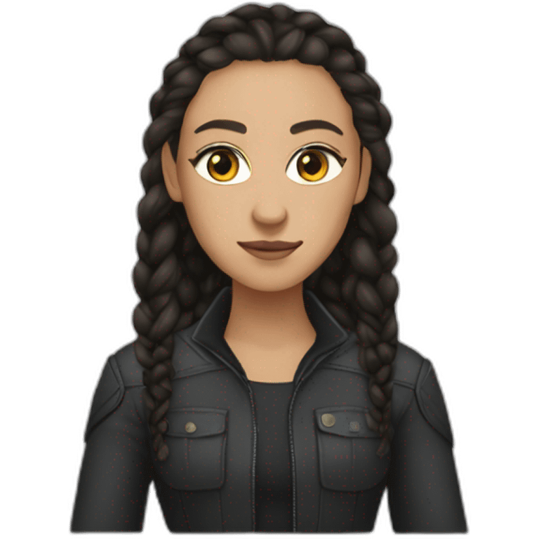 Lexa from the 100 emoji